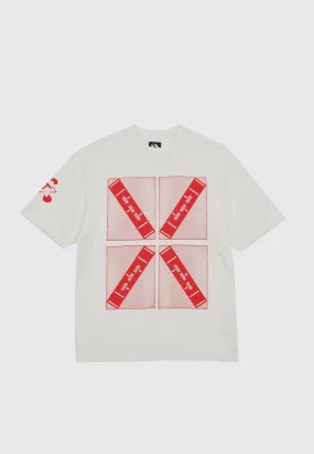 4 Boxes Cross T T-Shirt - White