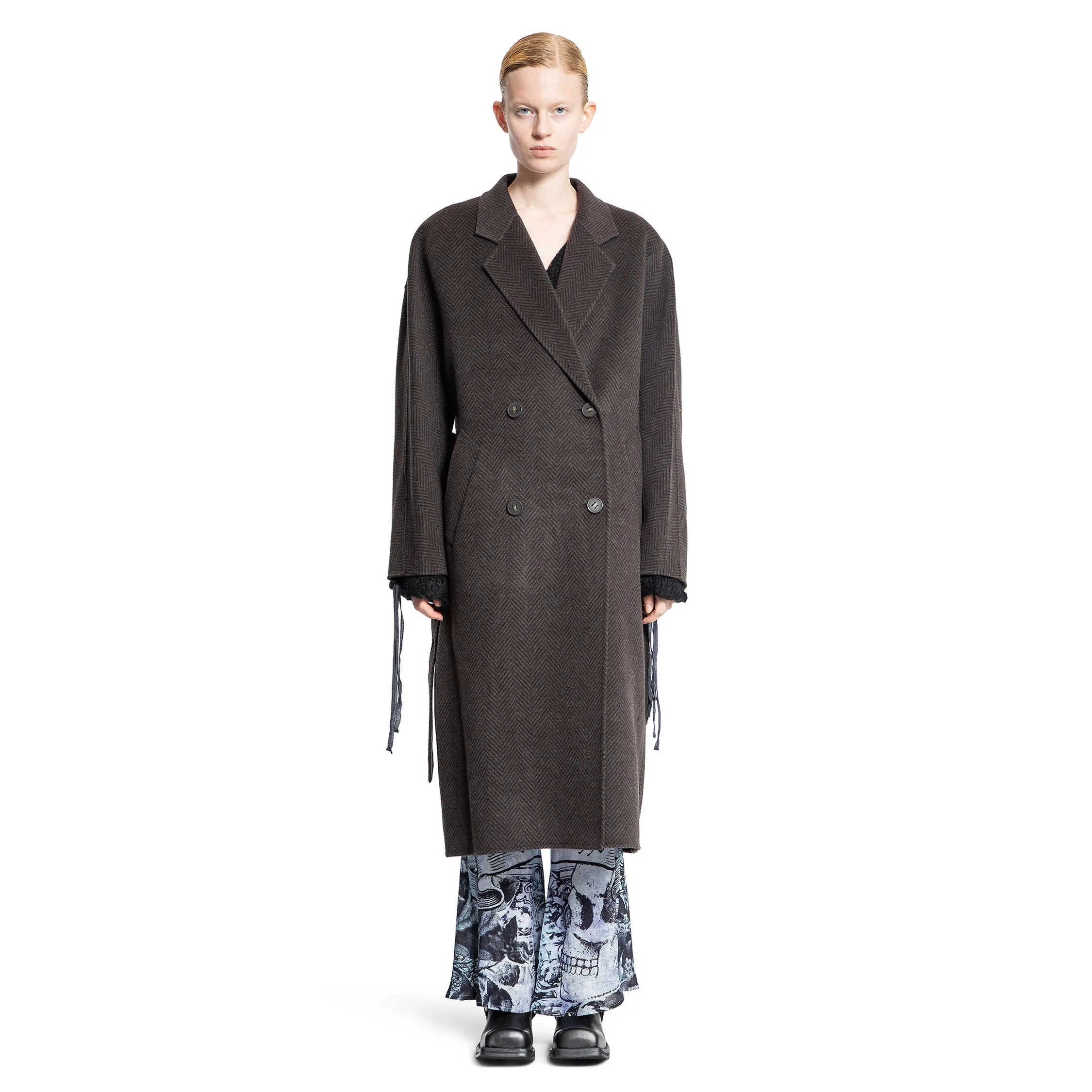 ACNE STUDIOS WOMAN BROWN COATS