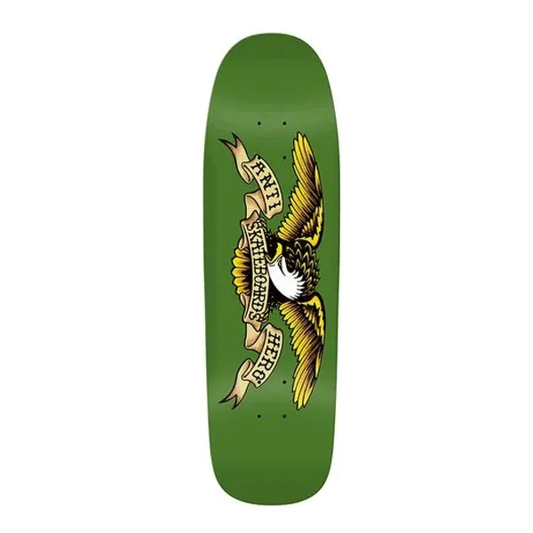 Anti Hero - Shaped Eagle Green Giant Skateboard Deck - 9.56"