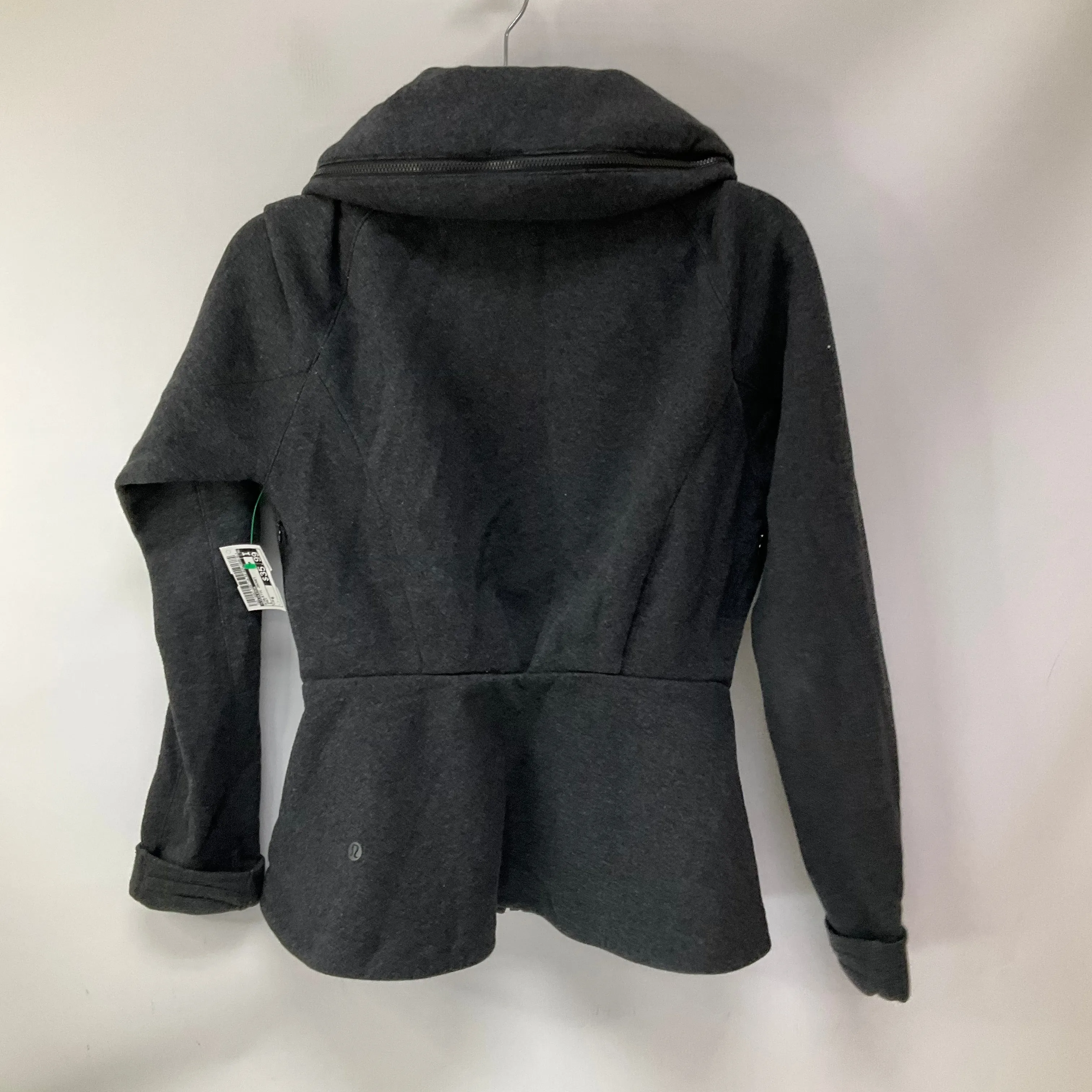 Athletic Jacket By Lululemon In Grey, Size: 6