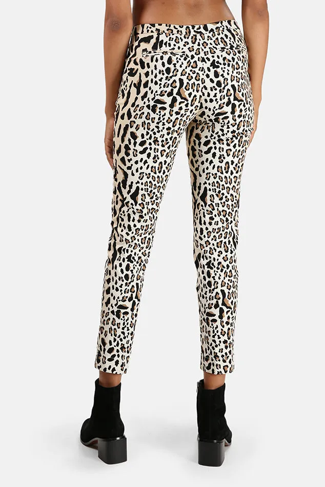 ATM Leopard Print Slim Pant