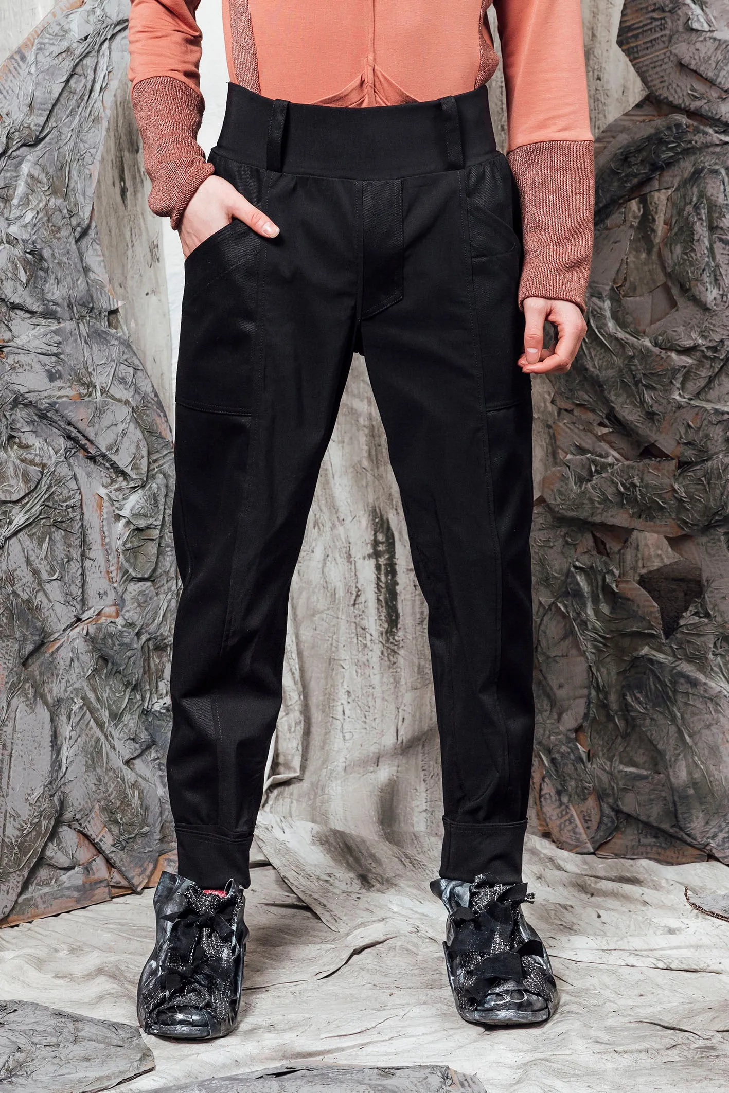 AW24 CORTEZ SLIM PANTS - OBSIDIAN