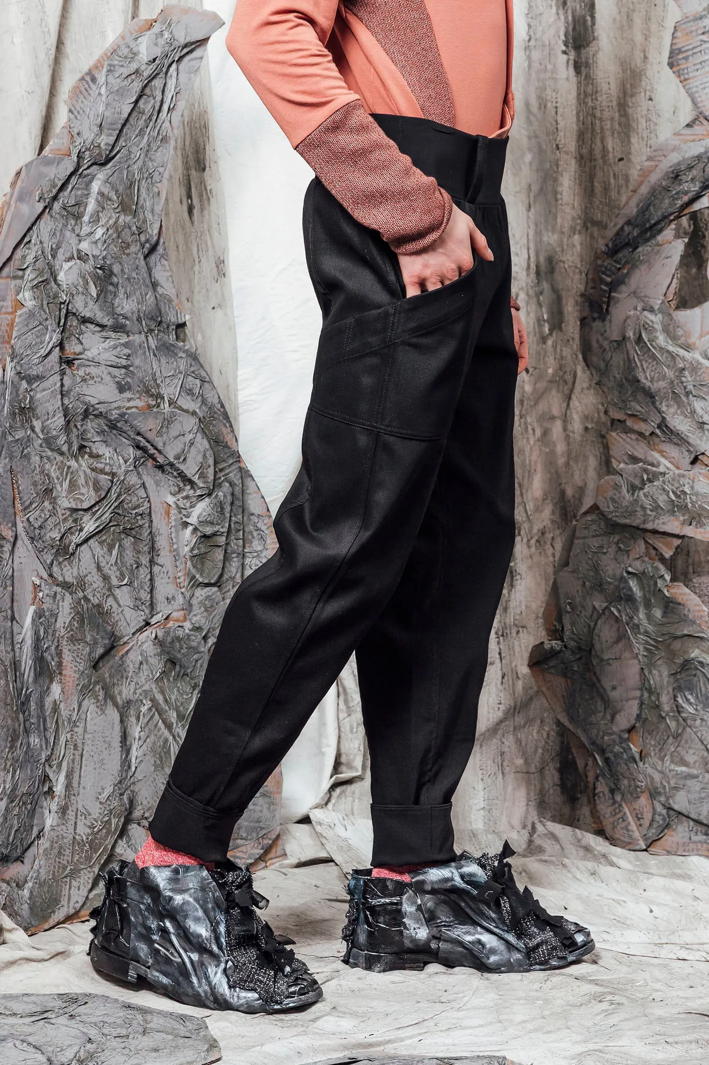 AW24 CORTEZ SLIM PANTS - OBSIDIAN