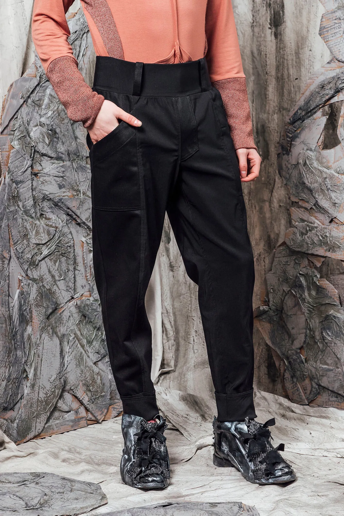 AW24 CORTEZ SLIM PANTS - OBSIDIAN