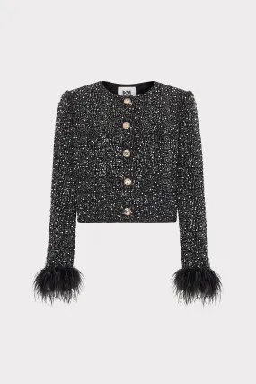 Aya Beaded Tweed Jacket