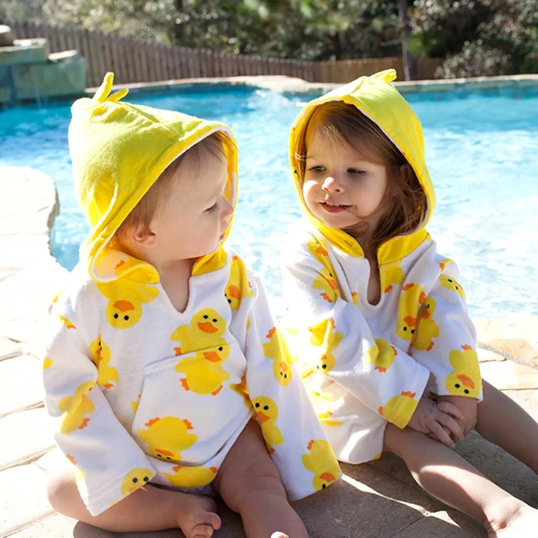 Baby/Toddler Terry Swim Coverup - Puddles the Duck