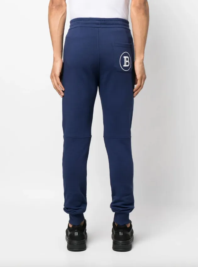 Balmain cotton sweatpants with Balmain Paris logo