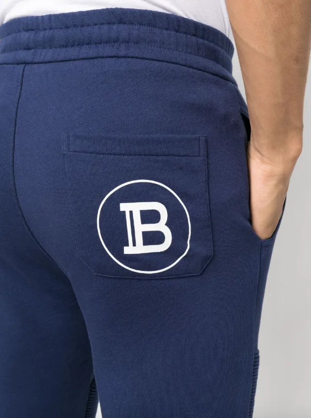 Balmain cotton sweatpants with Balmain Paris logo