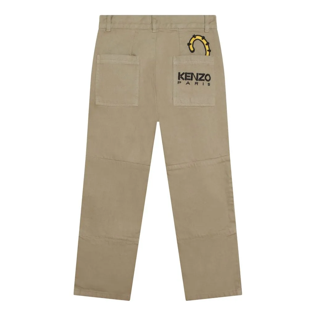 Beige Tiger Trousers