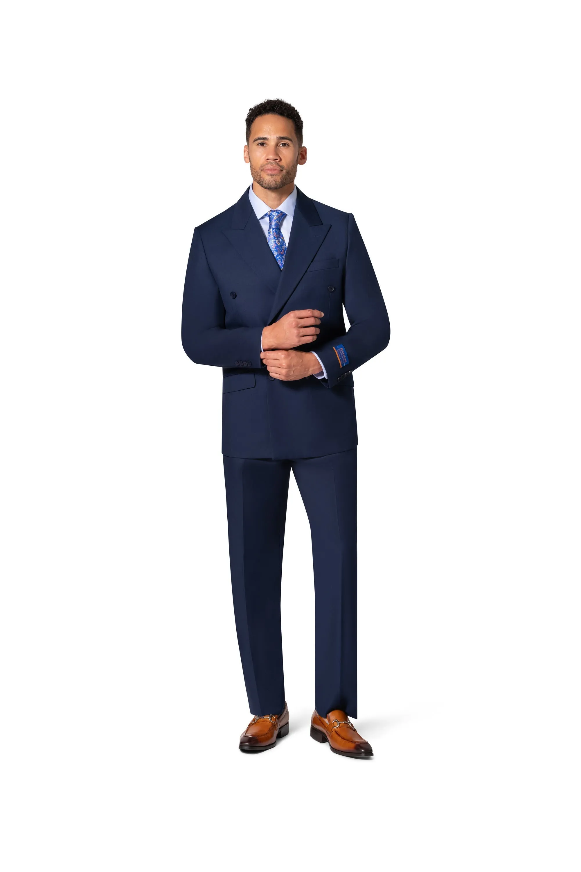 Berragamo A6732 D/B Modern Fit Suit - New Blue