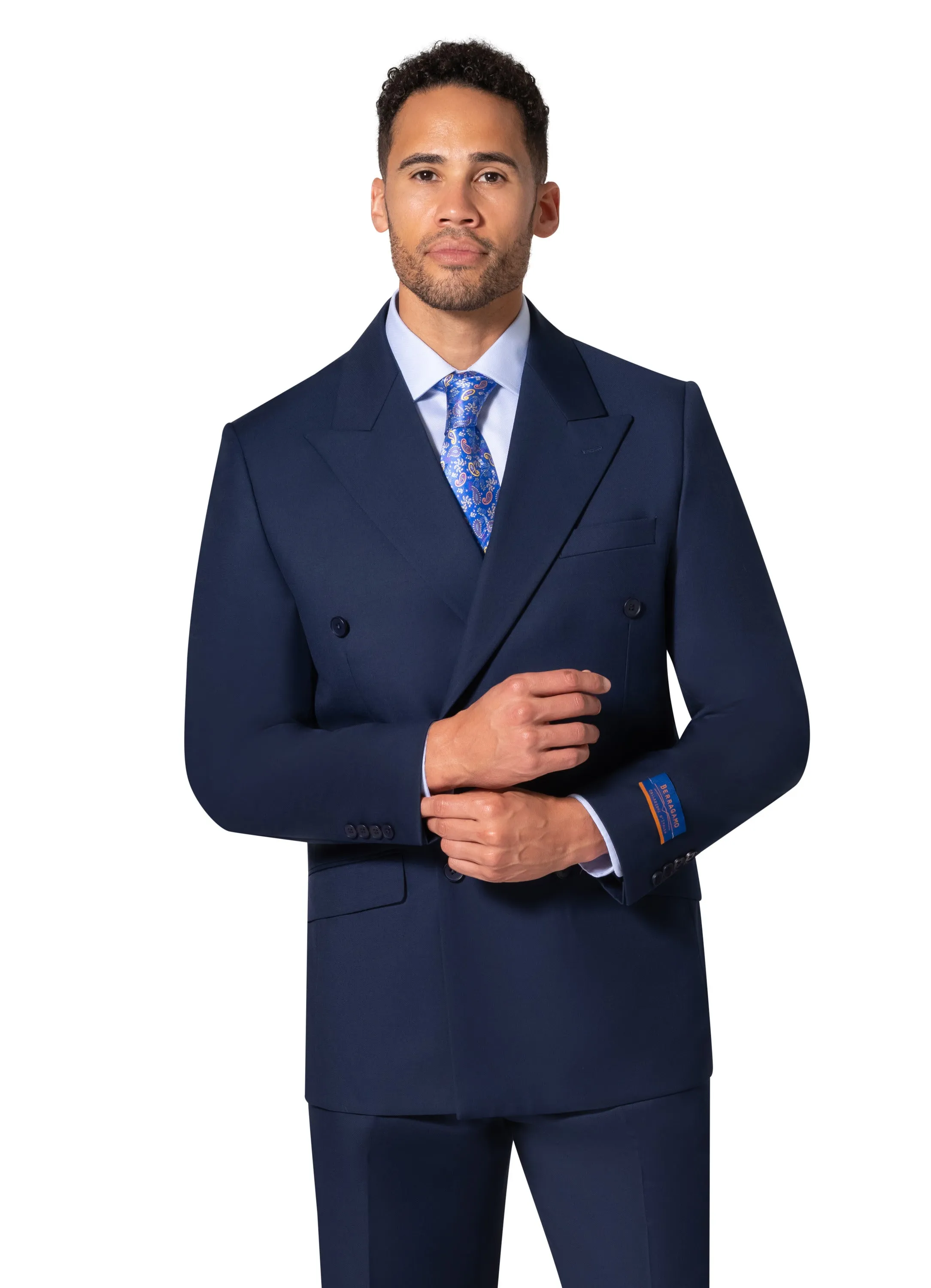 Berragamo A6732 D/B Modern Fit Suit - New Blue