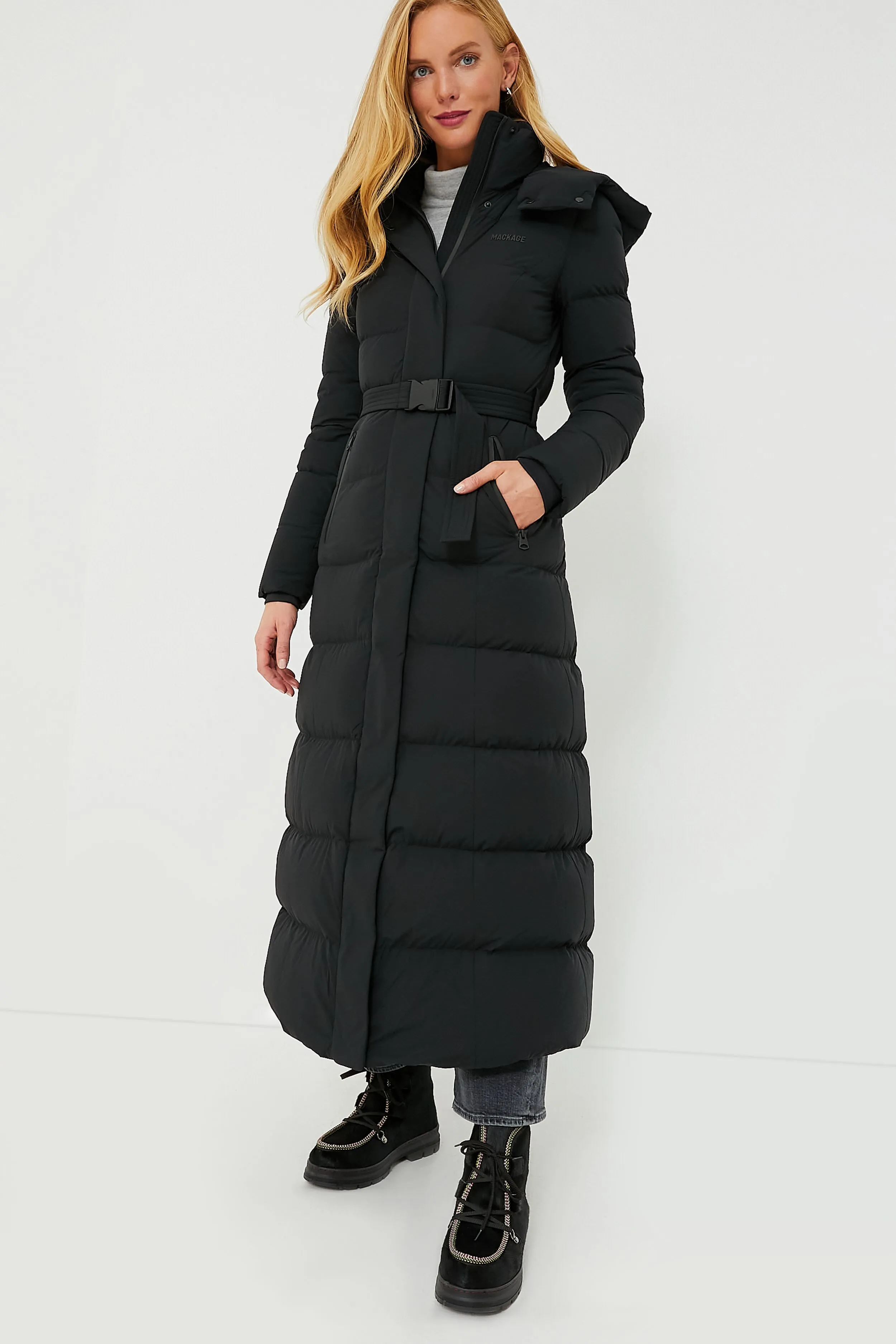 Black Calina City Down Coat