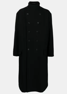 Black 'More Patience' Coat