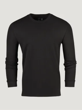 Black Thermal Long Sleeve Crew