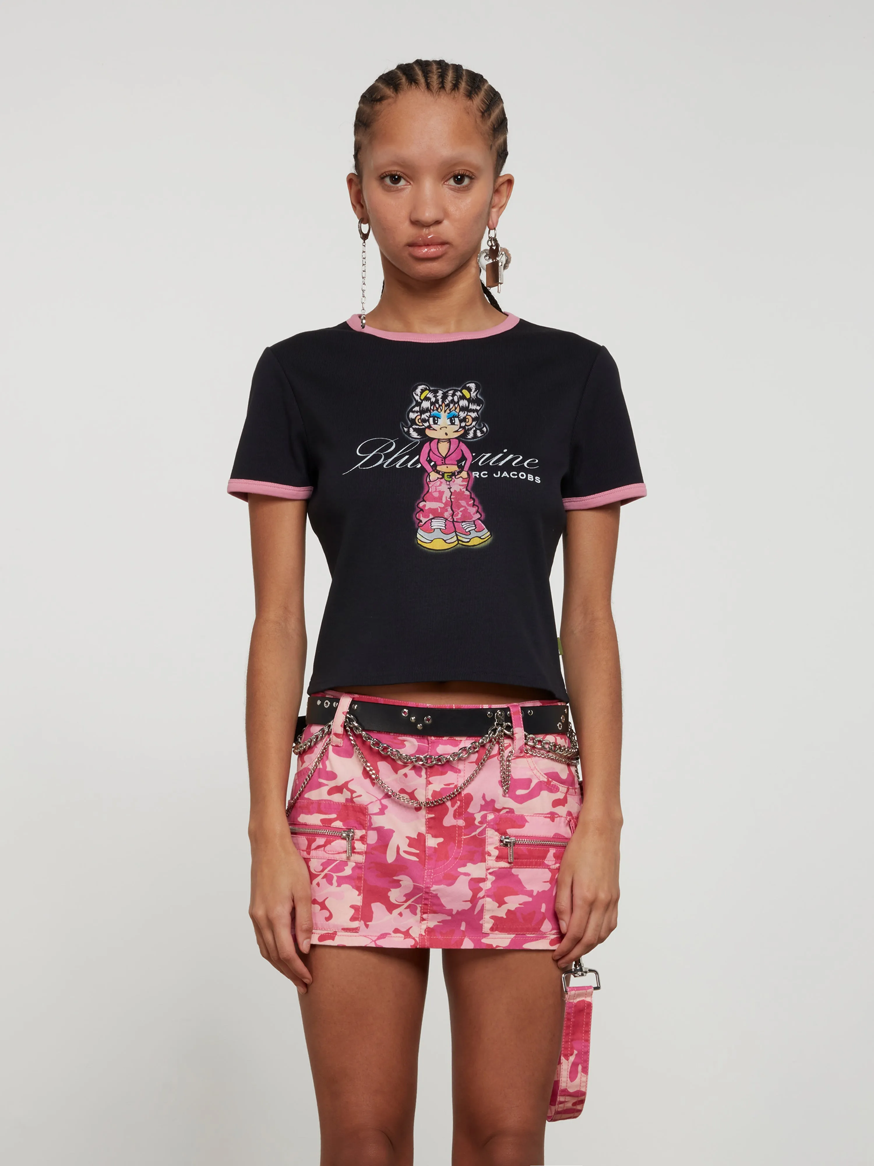 Blumarine by Marc Jacobs - Women's Cartoon Baby Tee - (Black)