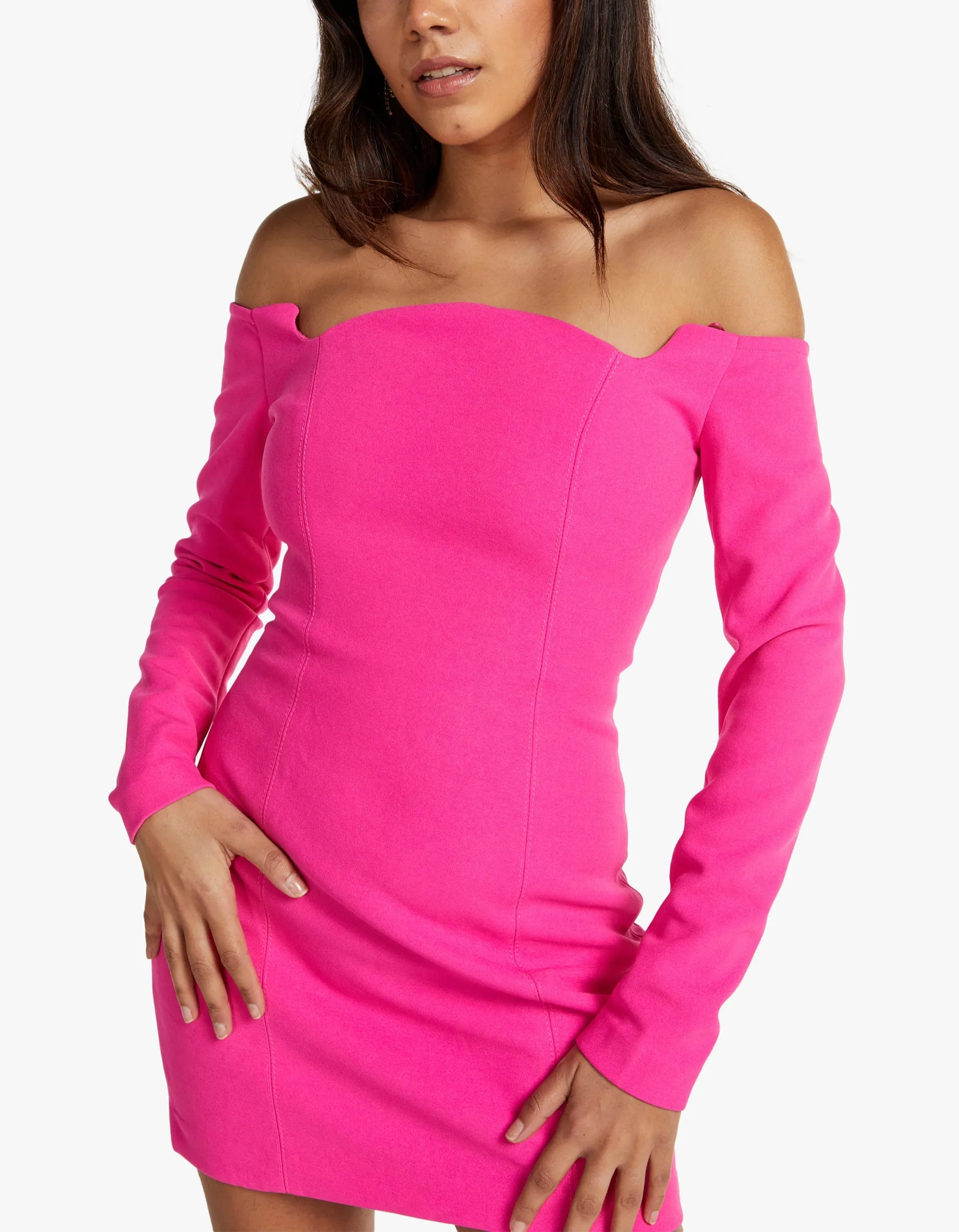 Bonita Mini Dress - Hot Pink