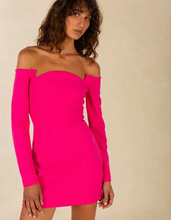 Bonita Mini Dress - Hot Pink