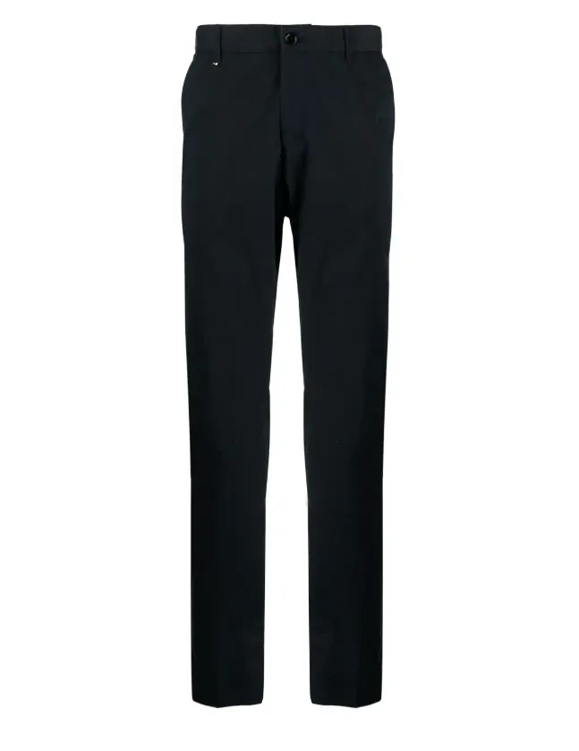 BOSS cotton-blend straight-leg trousers