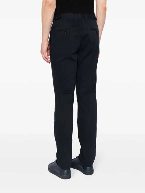 BOSS cotton-blend straight-leg trousers