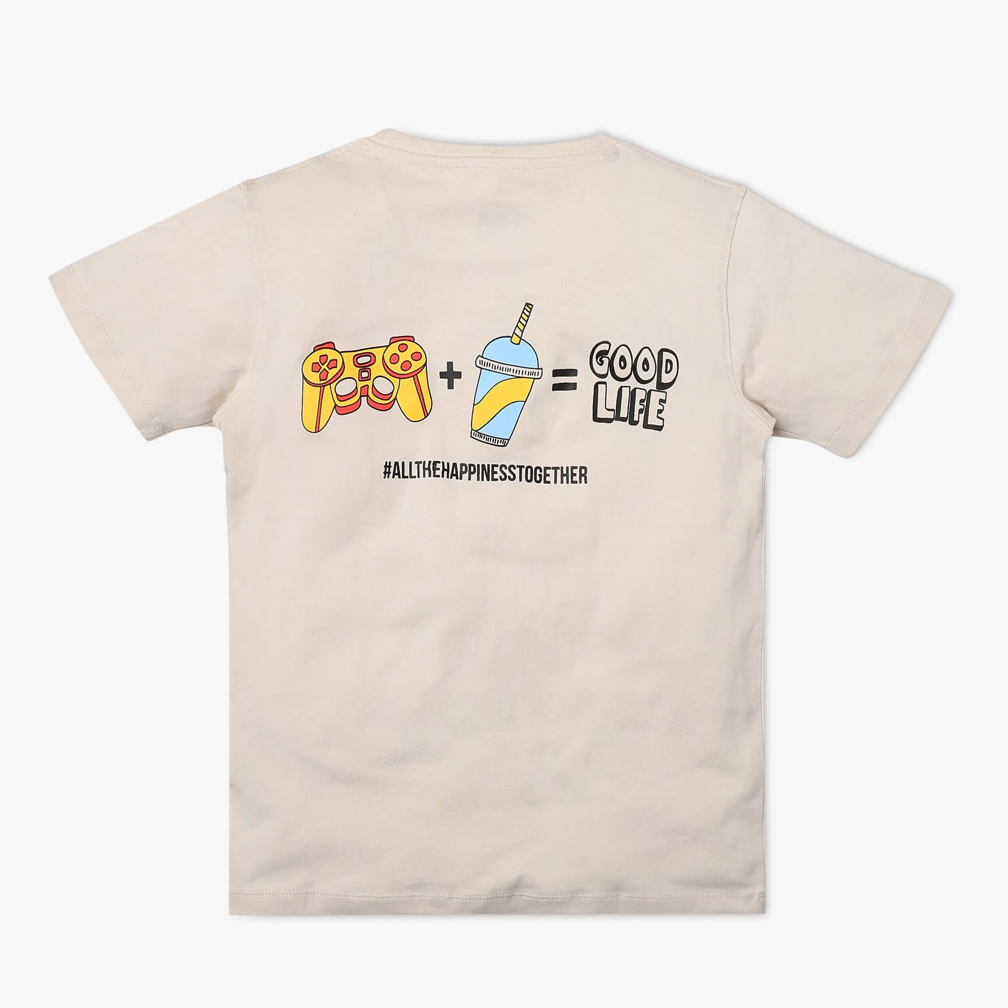 Boy's Regular Fit Printed T-Shirt