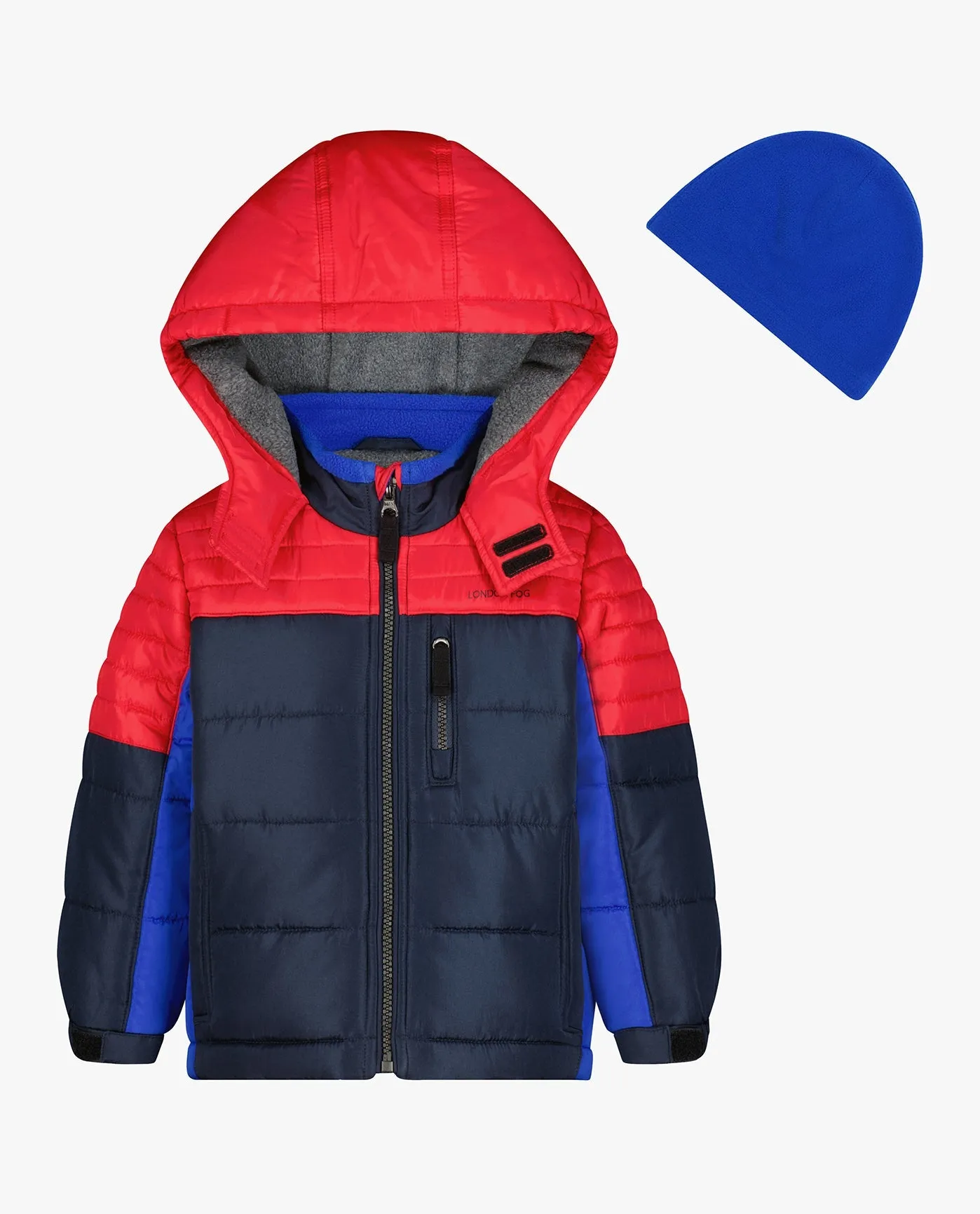 BOYS ZIP-FRONT MID WEIGHT SPORTS PUFFER