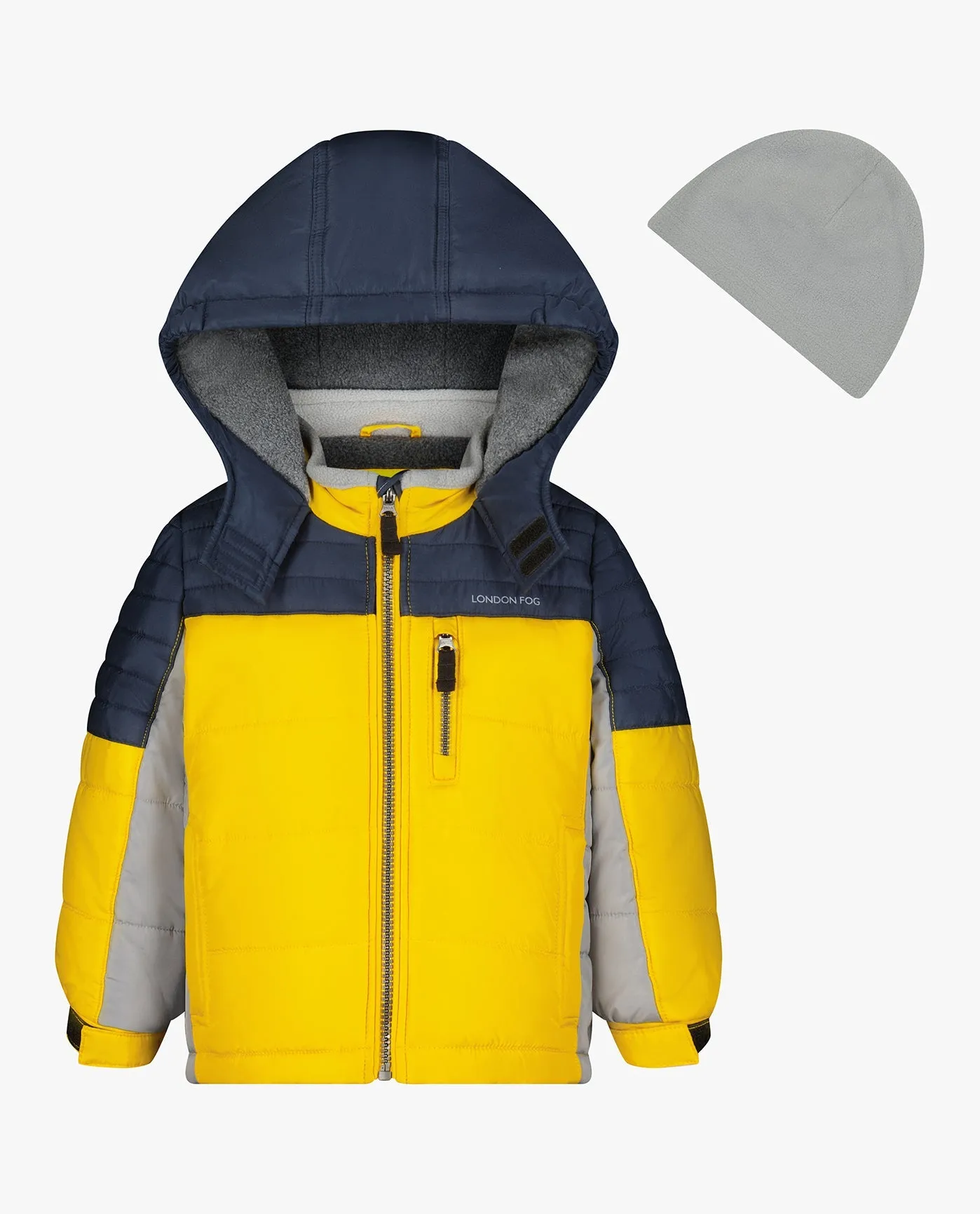 BOYS ZIP-FRONT MID WEIGHT SPORTS PUFFER