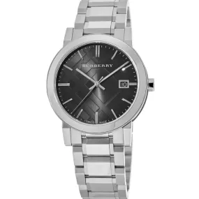 Burberry BU9001 Black Dial Stainless Steel Unisex Watch