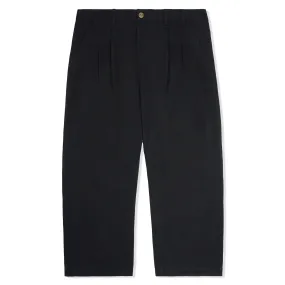 Butter Goods Pleated Trousers Black