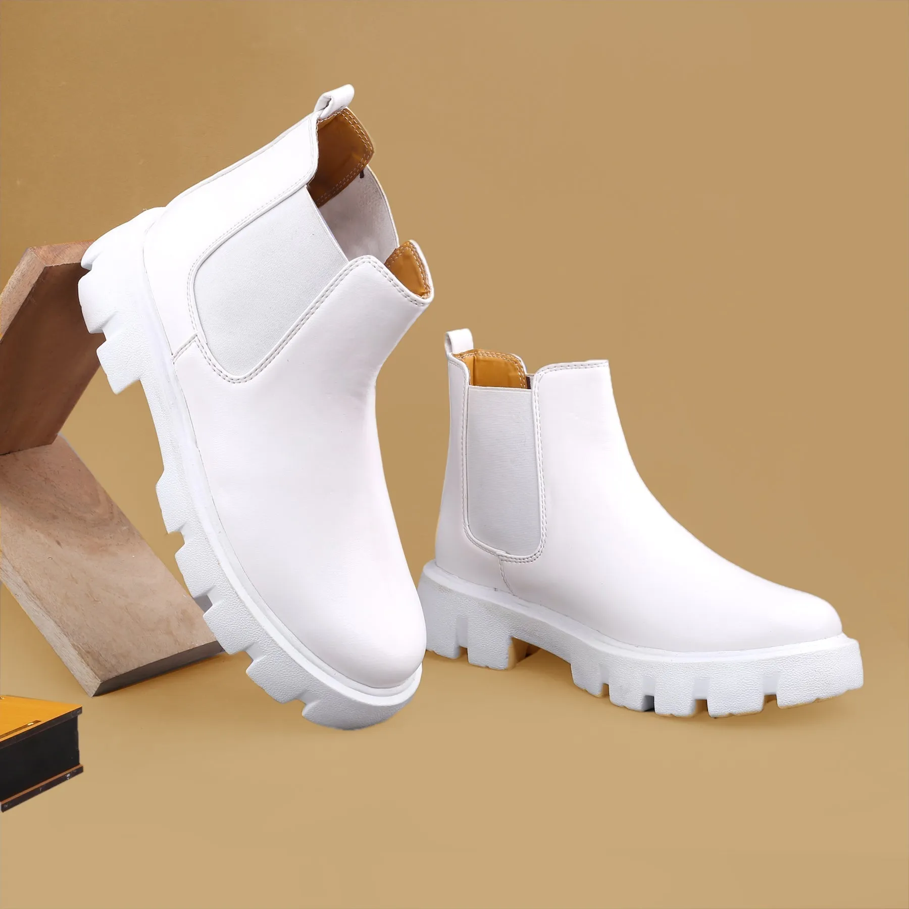 Bxxy's Vegan Leather Ankle Boots for Men