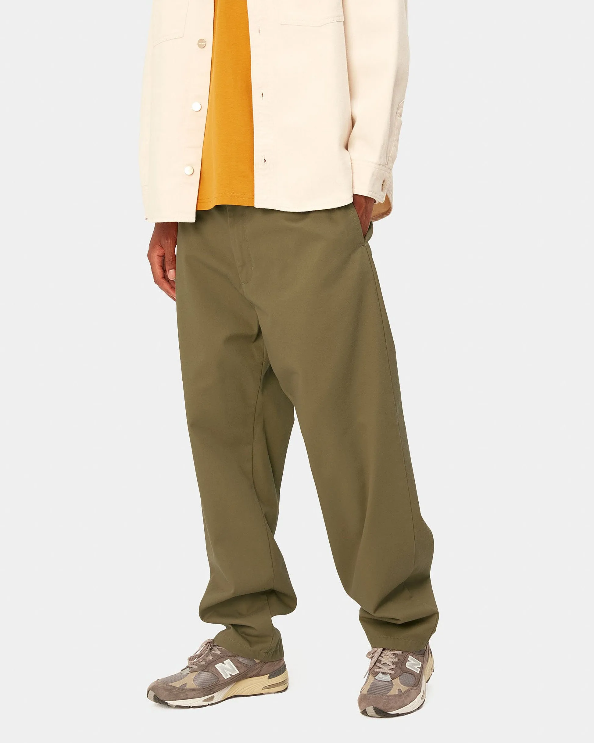 Carhartt WIP Calder Pant Relaxed Tapered Mens Trousers - Larch Rinsed