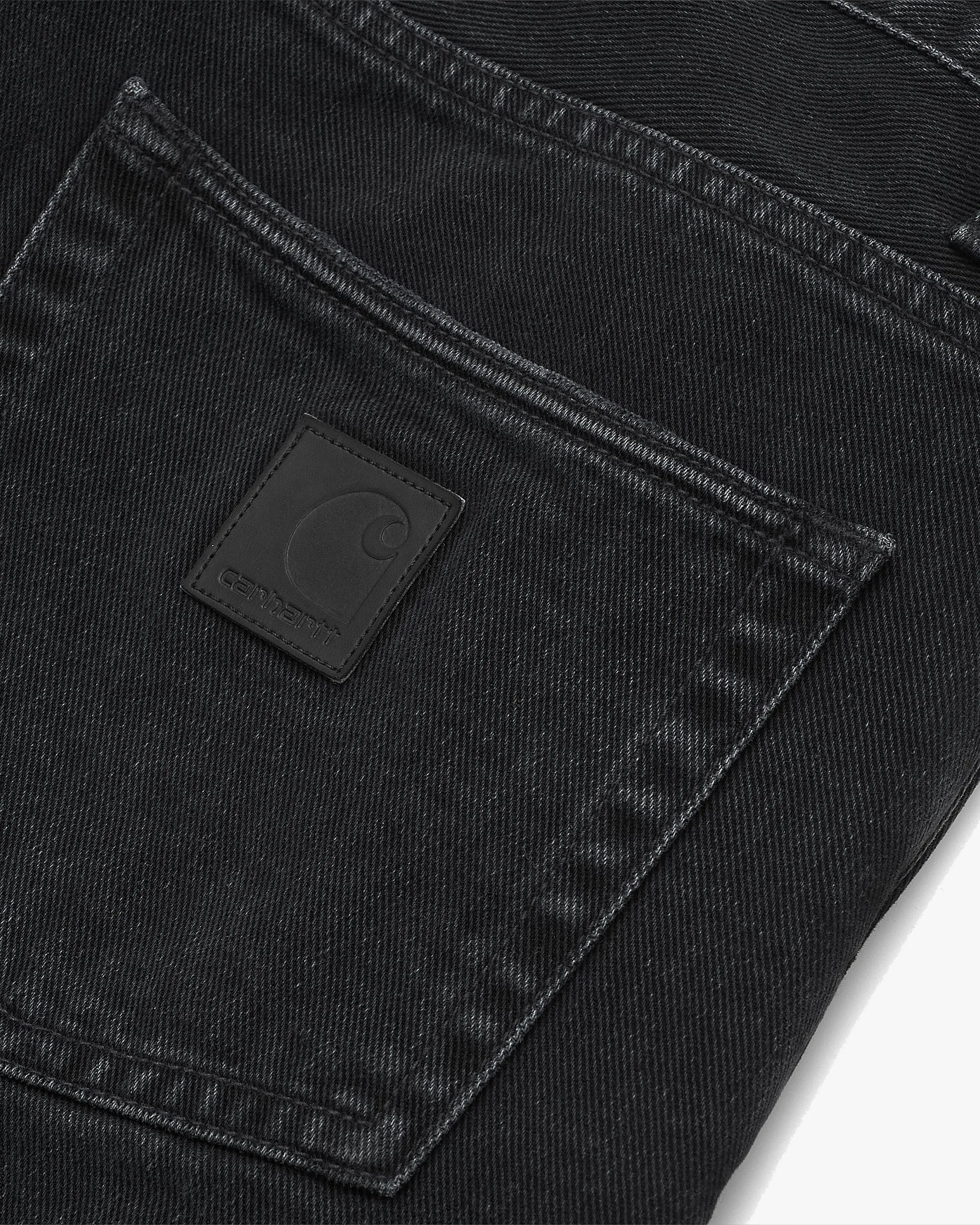 Carhartt WIP Klondike Pant Regular Tapered Mens Jeans - Black Stone Washed