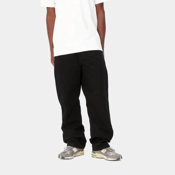 Carhartt WIP Single Knee Pant Dearborn Canvas Rinsed Black