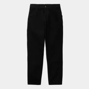 Carhartt WIP Single Knee Pant Dearborn Canvas Rinsed Black