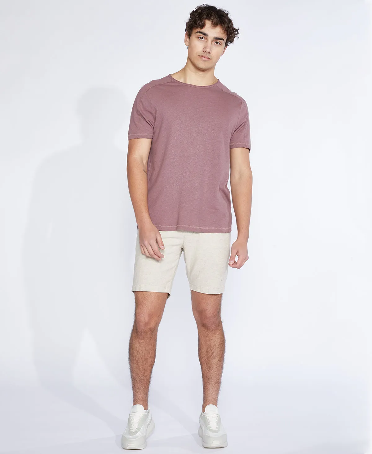 Casablanca Linen Blend Shorts (Stone)