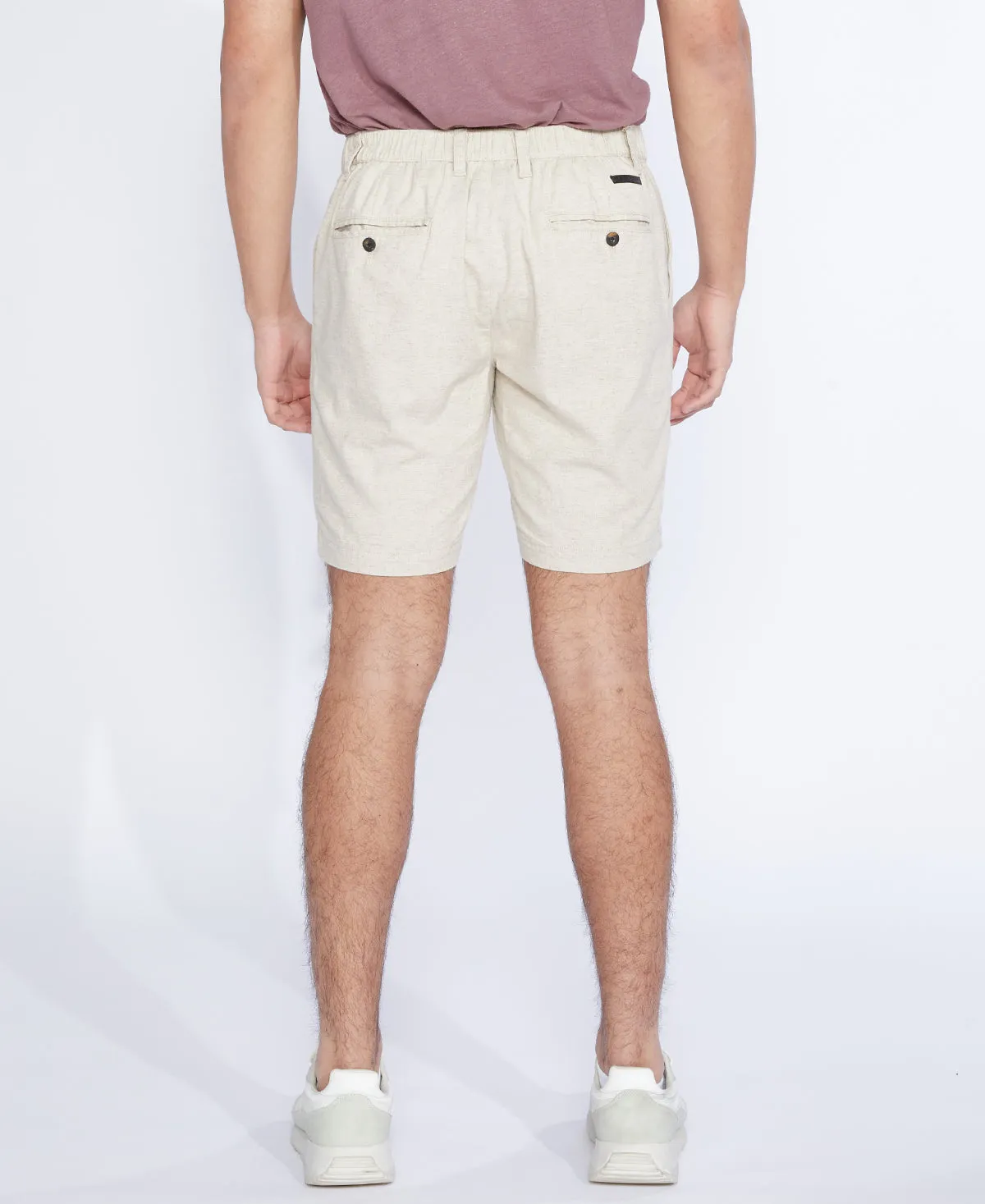 Casablanca Linen Blend Shorts (Stone)