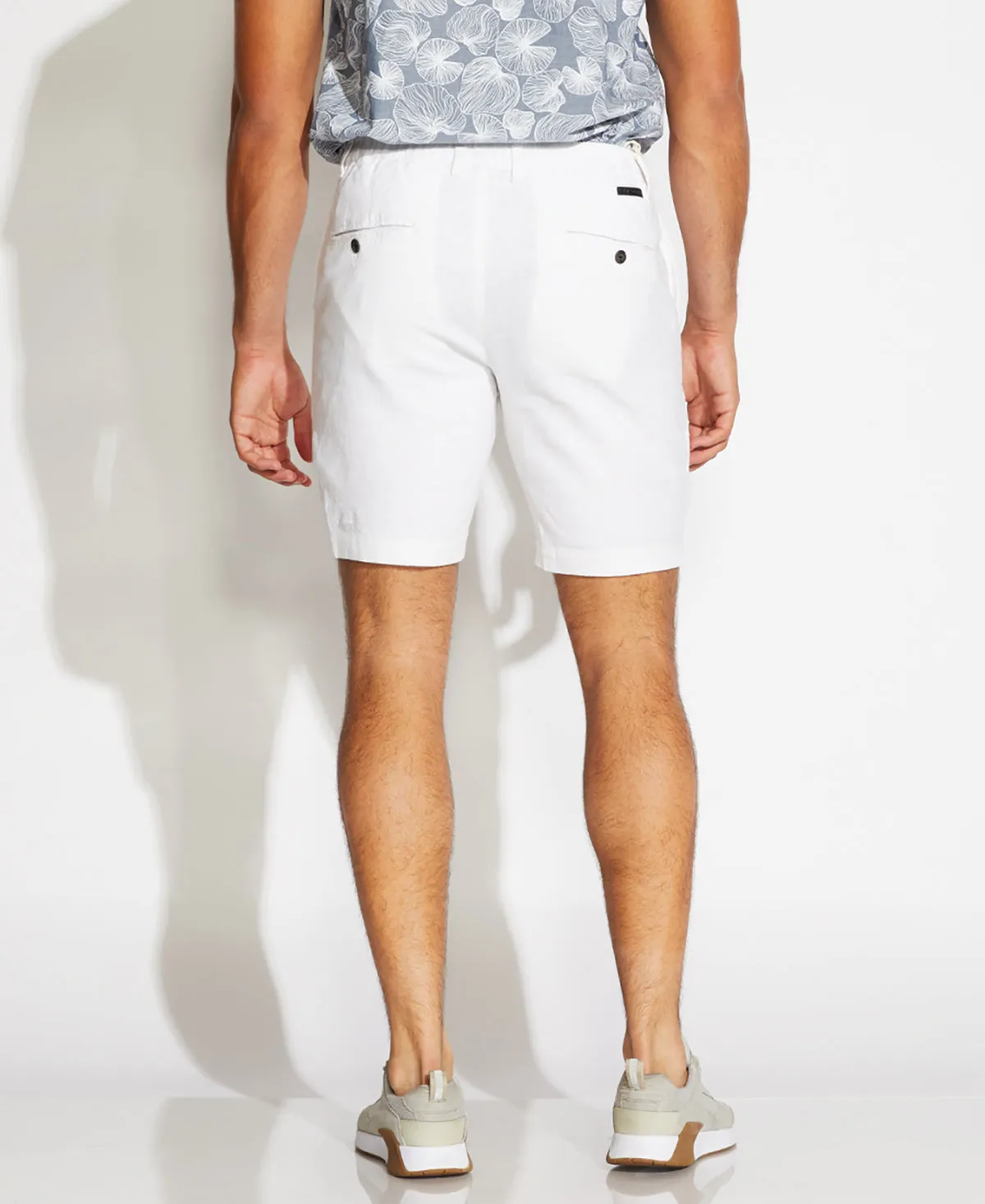 Casablanca Linen Blend Shorts (White)