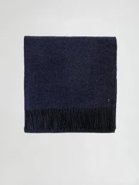 Cashmere blanket in dark gray shade