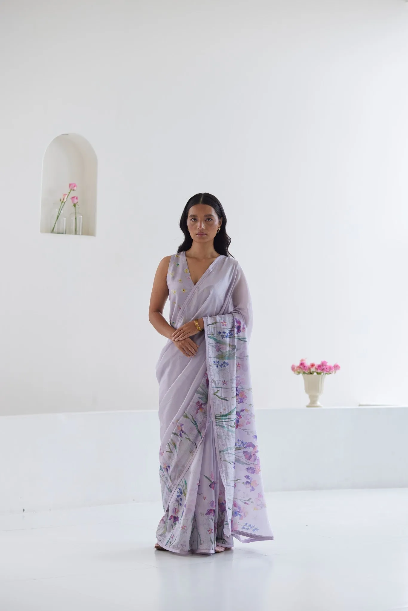 Cherished Times Mauve Saree