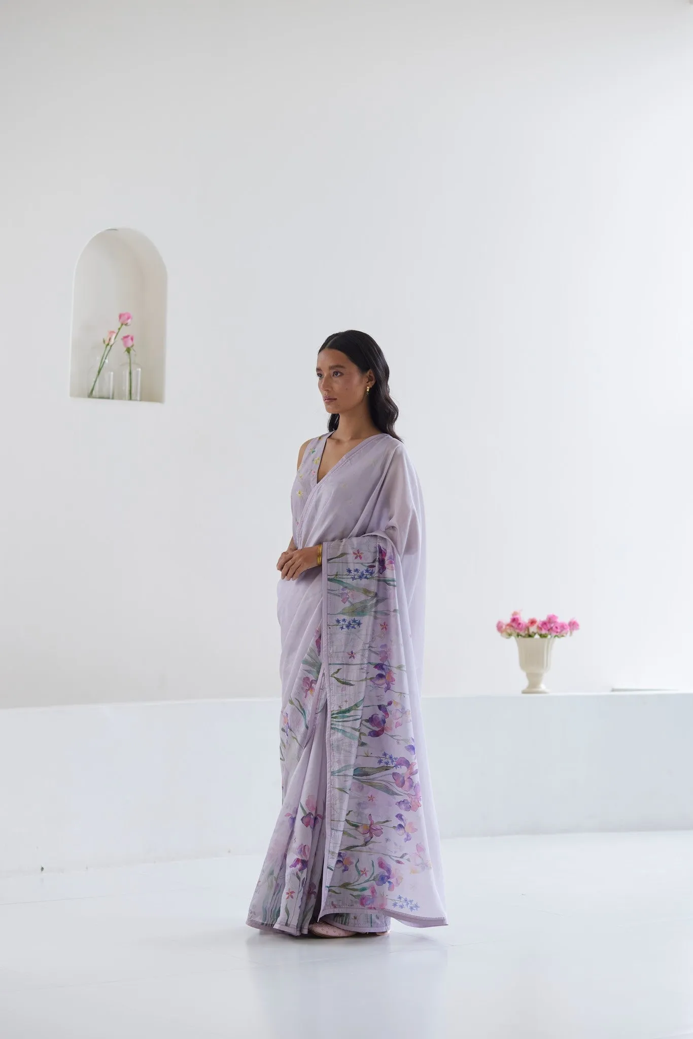 Cherished Times Mauve Saree