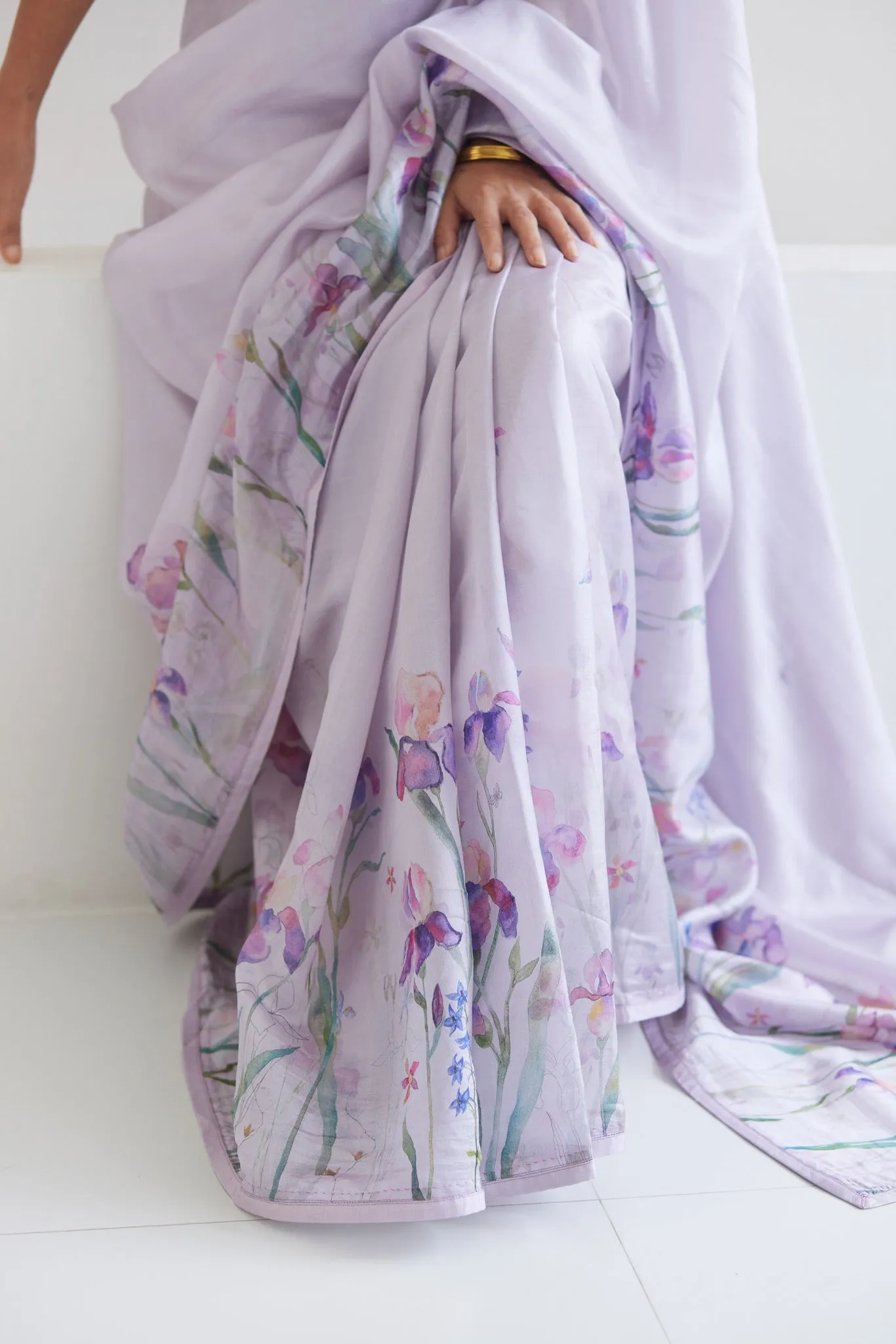 Cherished Times Mauve Saree