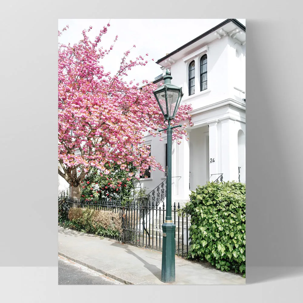 Cherry Blossoms in London I - Art Print by Victoria's Stories