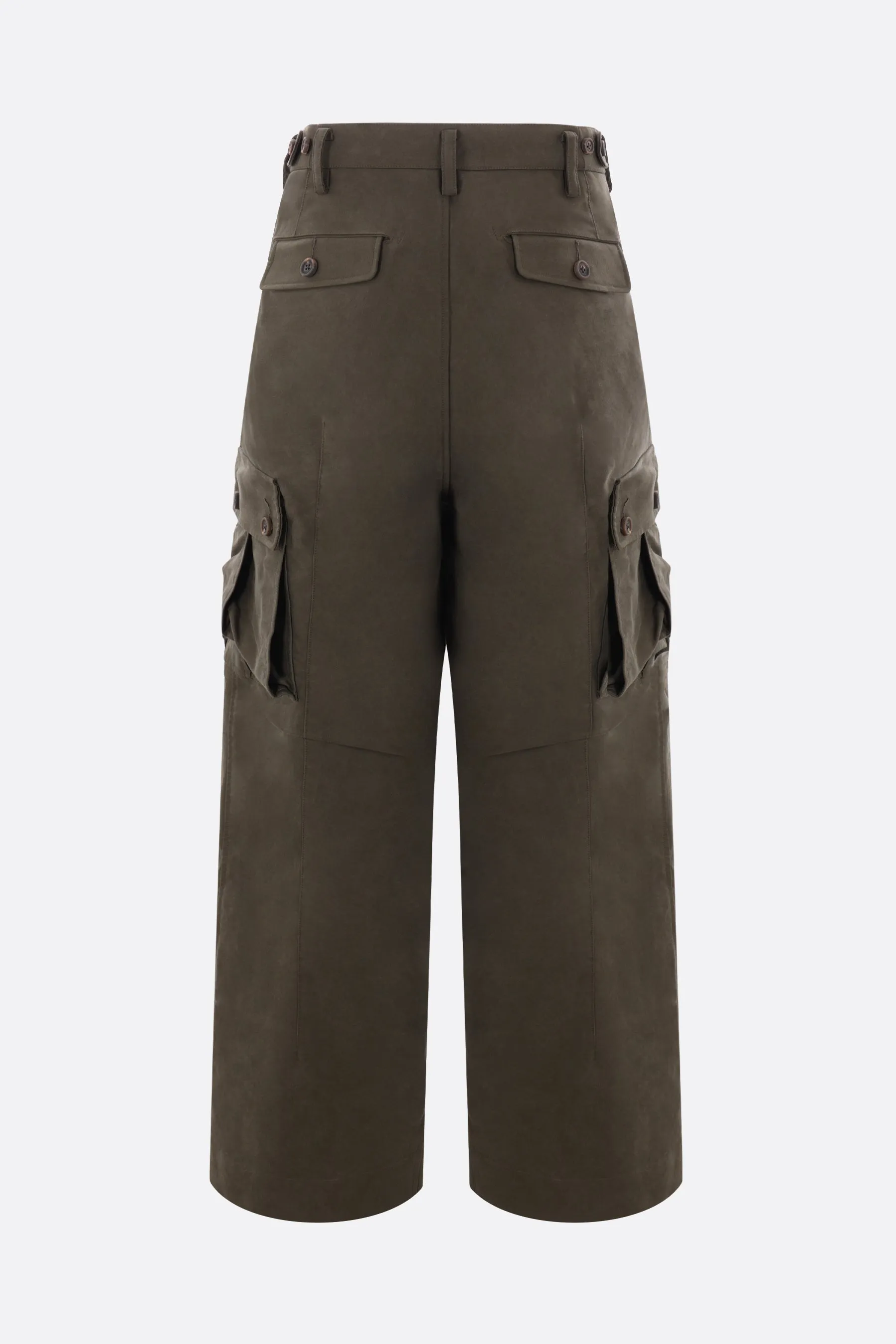 cotton cargo trousers