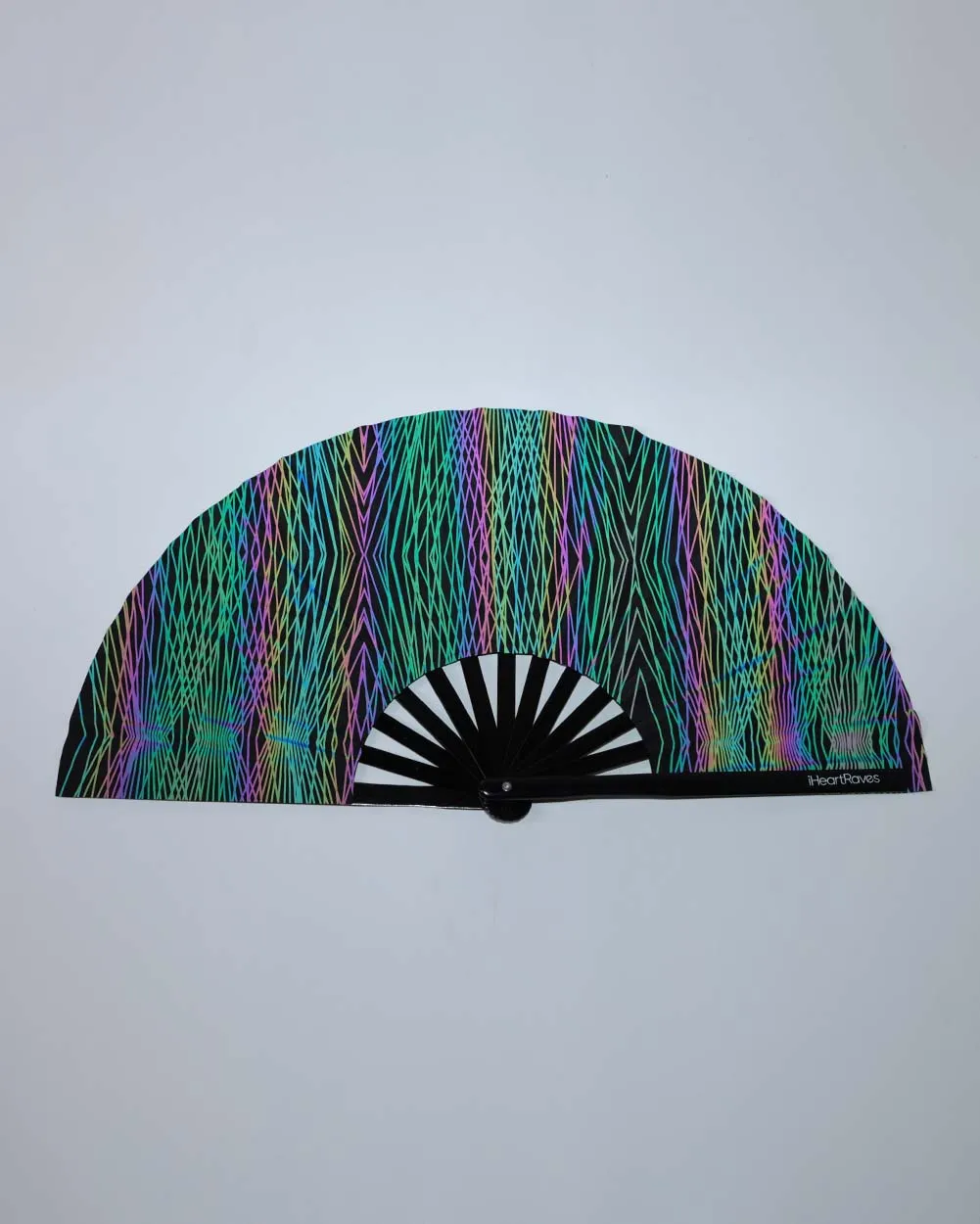 Deep Night Rainbow Reflective Hand Fan