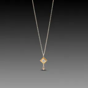 Delicate Square Diamond Necklace