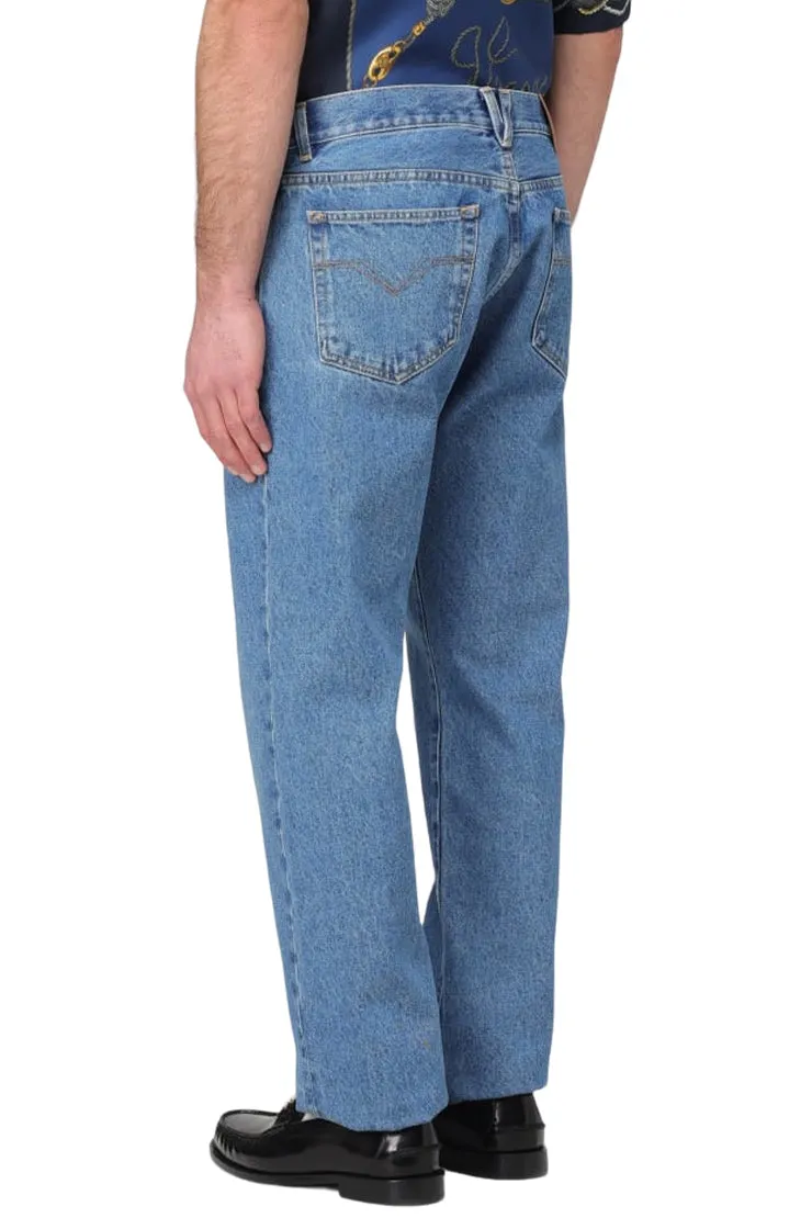 DENIM STRAIGHT JEANS