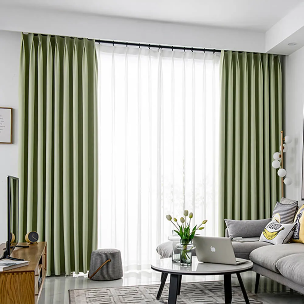 Diamond Geometric Textured Thickened Soundproof High Blackout Curtains