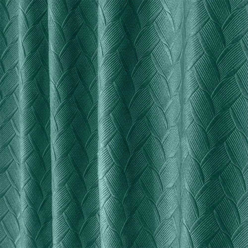 Diamond Geometric Textured Thickened Soundproof High Blackout Curtains