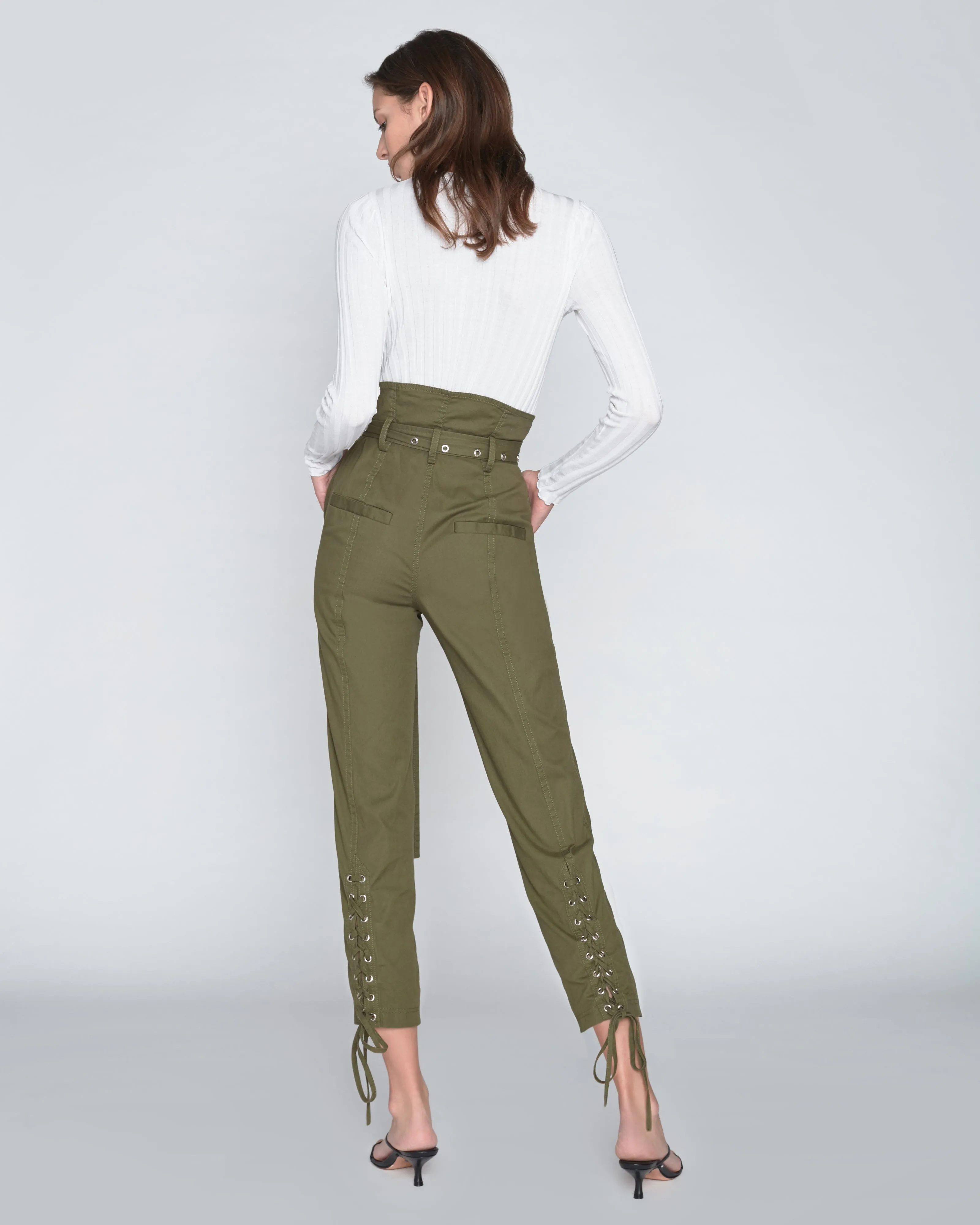 Gia Ankle Length Pant in Forest