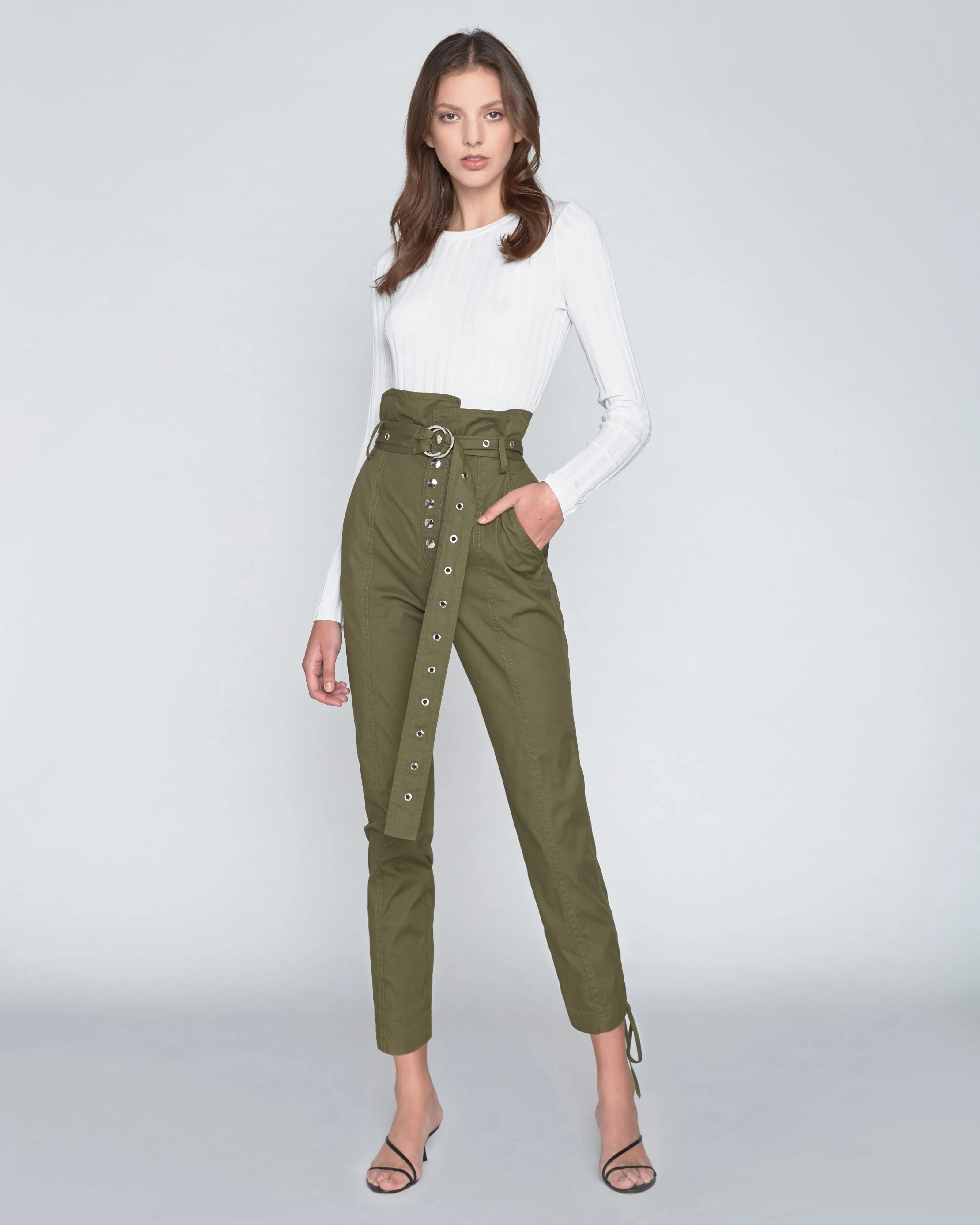 Gia Ankle Length Pant in Forest