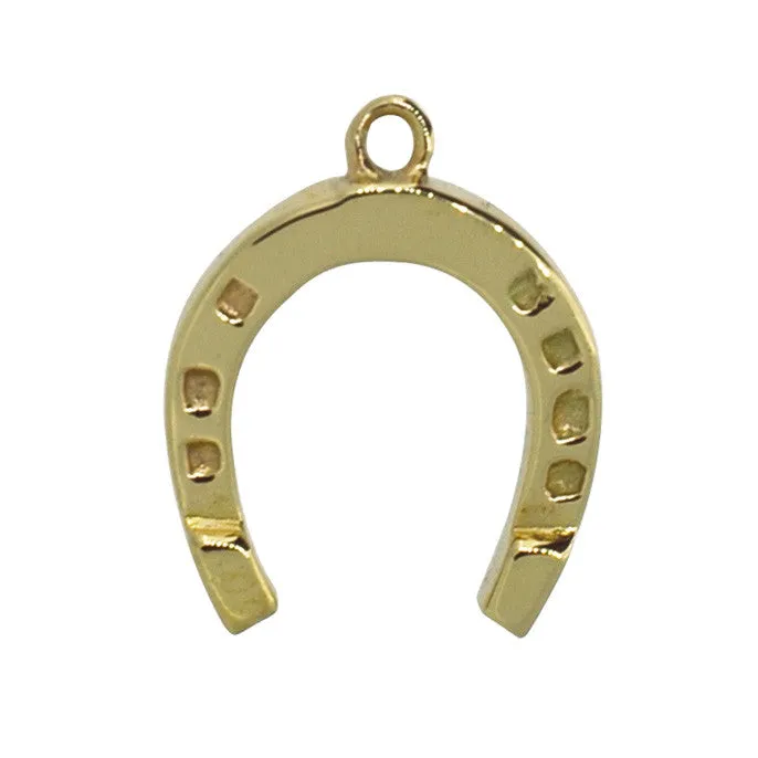 Gold Horseshoe Charm